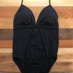 One Piece Black Bathing Suit